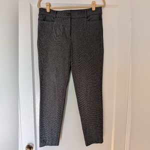 Loft Perfect Skinny Pants Texture Mid-rise Gray & White Size 10 EUC